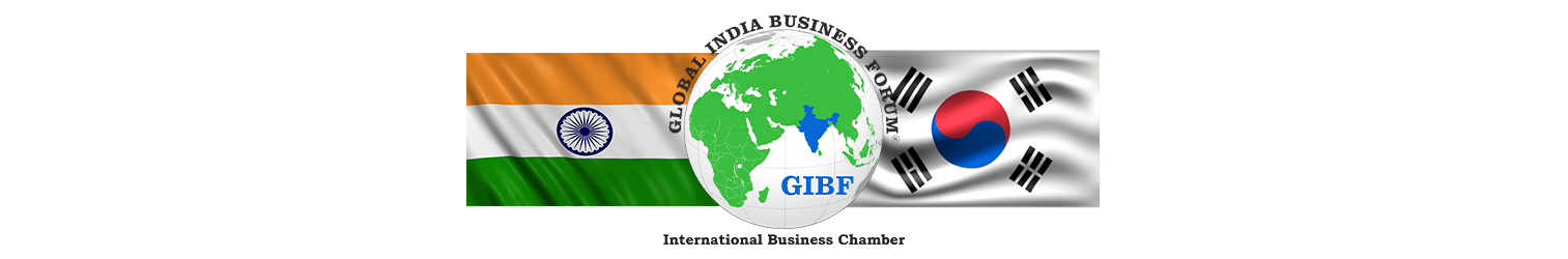 India  South Korea Business and Cultural Council and GIBF logo